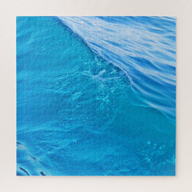 Blaue Wasserwelle (Vertikal)