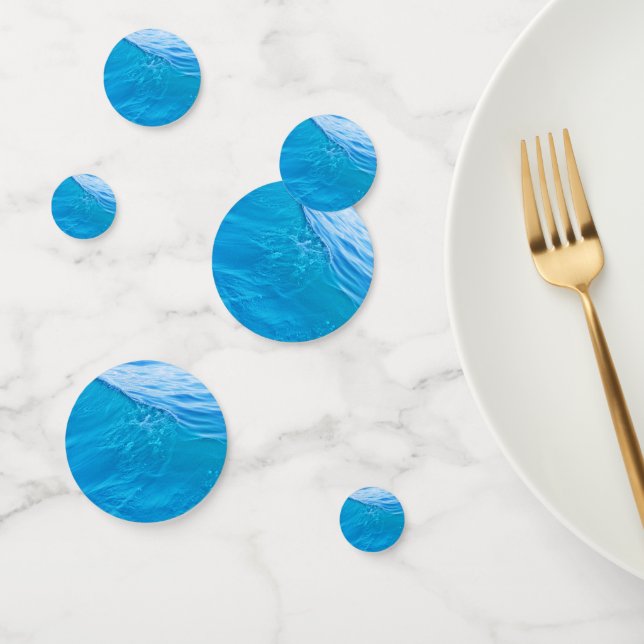 Blaue Wasserwelle Konfetti (Gruppe)
