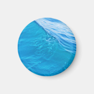 Blaue Wasserwelle Magnet