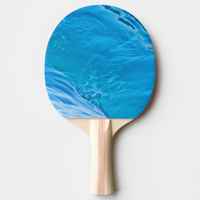 Blaue Wasserwelle Tischtennis Schläger (Vorderseite)