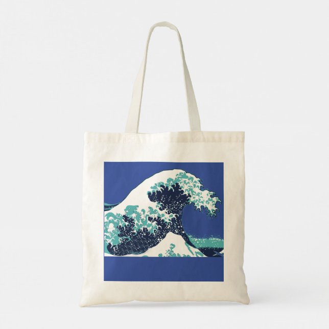 BLAUE WAVE Totbeutel Tragetasche (Rückseite)