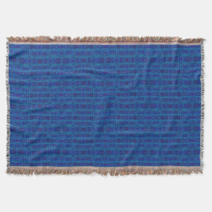 Blaue Webart, abstraktes geometrisches Muster, han Decke