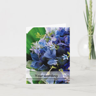 BLAUE WEDING BOUQUET NOTECARDS KARTE