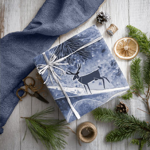 Blaue Weihnacht Muster#13 ID1009 Geschenkpapier