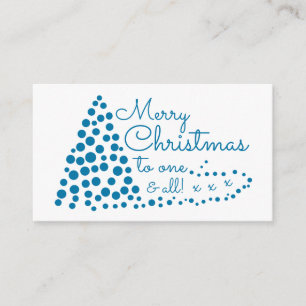 Blaue Weihnachtsbaum, Weihnachtsfeier-Ticket-Einla Begleitkarte