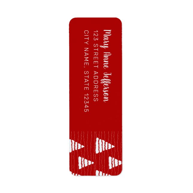 Blaue Weihnachtsbäume mit Perlen-Strings-Muster (Vorne)