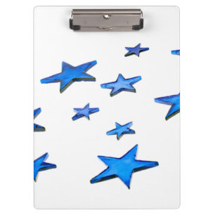 Blaue Weihnachtsdekorationen Klemmbrett