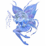 Blaue Weihnachtsfee-Verzierung Fotoskulptur Ornament<br><div class="desc">Eine herrliche Weihnachtsfee in den Schatten des Blaus!</div>