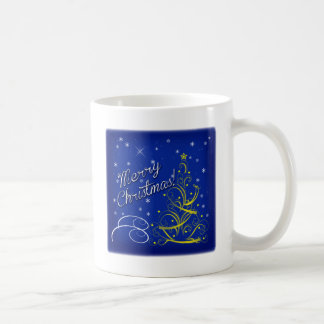 Blaue Weihnachtsfeier Kaffeetasse