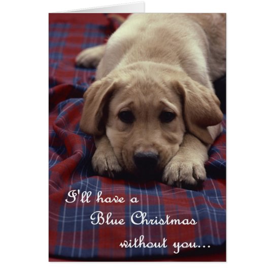 Blaue Weihnachtskarte Karte