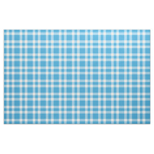 Blaue Weiß Karierte Muster Stoff