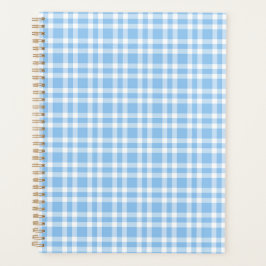 Blaue Weiß Karomuster Planer