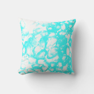 Blaue Weiße Abstrakte Muster Modernes Süßes Gesche Kissen