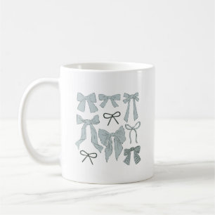 Blaue Weiße Bogen Kaffeetasse