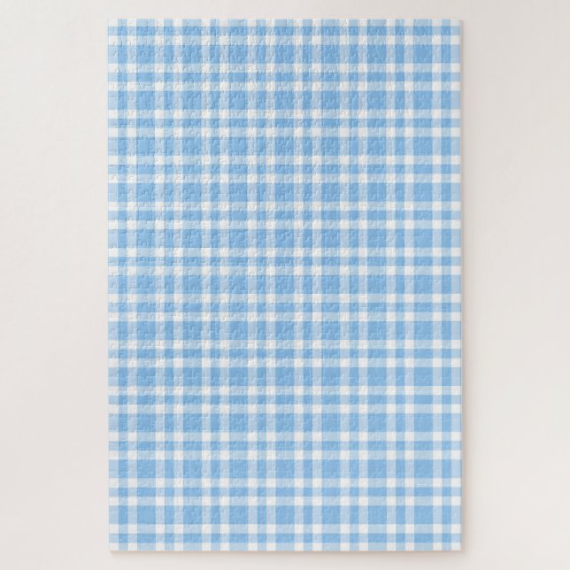 Blaue weiße Karo-Muster (Vertikal)