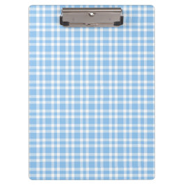 Blaue weiße Karo-Muster Klemmbrett