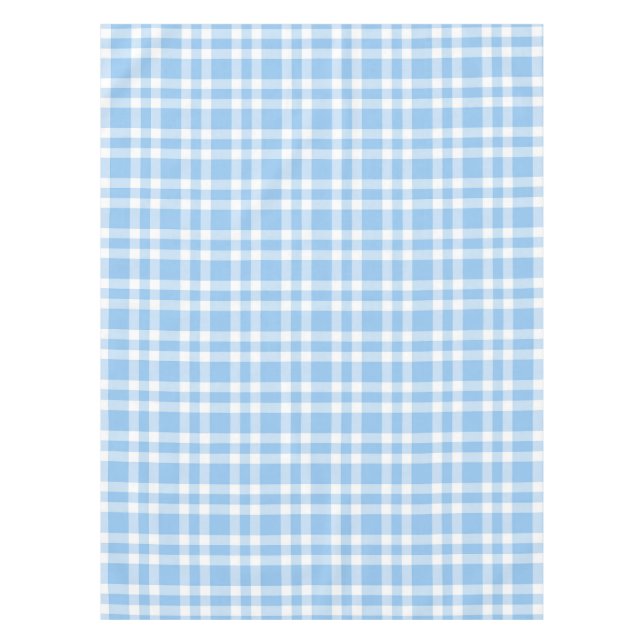 Blaue weiße Karo-Muster Tischdecke (Vorderseite)