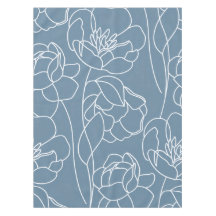 Blaue weiße moderne Wildblume