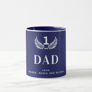 Blaue weiße Namen der Vaternacht Kinder Tasse