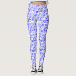 Blaue weiße Pharmakostruktur Leggings