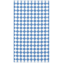 Blaue weiße Rauten-Karuomuster Tischdecke