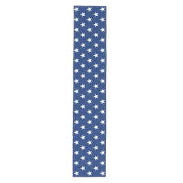 Blaue weiße Sterne Patriotische Dekoration Breiter Mittelgroßer Tischläufer