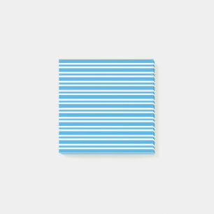 Blaue Weiße Streifen Muster Post-it Klebezettel