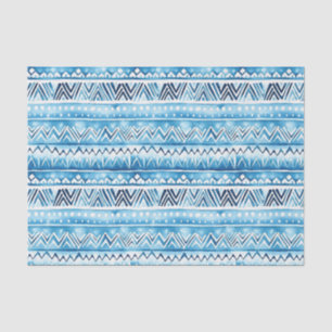 Blaue weiße Streifen Seidenpapier