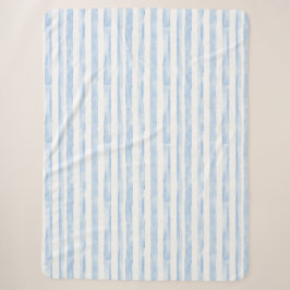 Blaue Weiße Streifen Sherpadecke