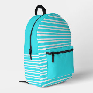 Blaue weiße Streifenmuster Bedruckter Rucksack