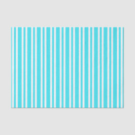 Blaue weiße Streifenmuster Seidenpapier