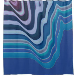 Blaue Welle Duschvorhang