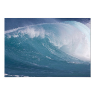 Blaue Welle kracht, Maui, Hawaii, USA 2 Fotodruck