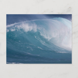 Blaue Welle kracht, Maui, Hawaii, USA Postkarte