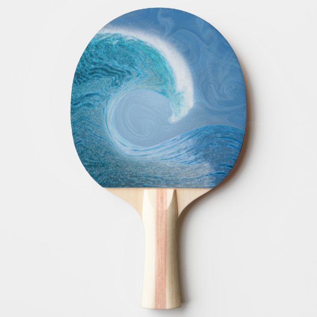 Blaue Welle Tischtennis Schläger (Vorderseite)