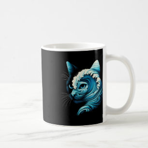 Blaue Welle von Katzen Ladys Blaue Katzen Wave für Kaffeetasse