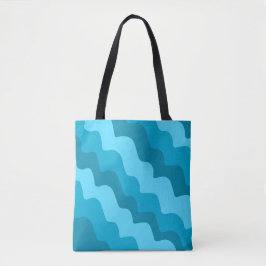 Blaue Wellen Tasche
