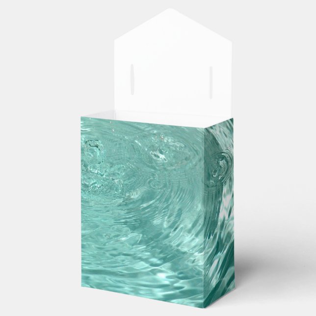 Blaue Wellenbrecher Wasser fällt Gefälligkeitsboxe Geschenkschachtel (Geöffnet)