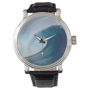 Blaue Wellenwelle tropischer Ozean Armbanduhr