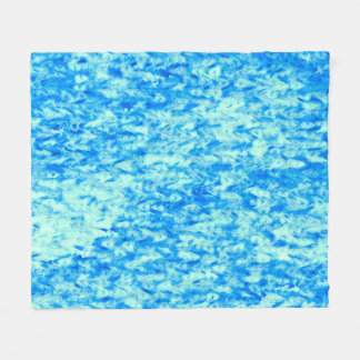 Blaue Wellige Helle  Fleecedecke
