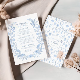 Blaue Wildblume - Blumenzauber Begleitkarte