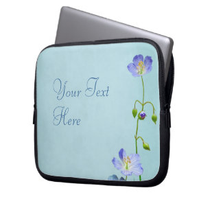 Blaue Wildblume Laptopschutzhülle