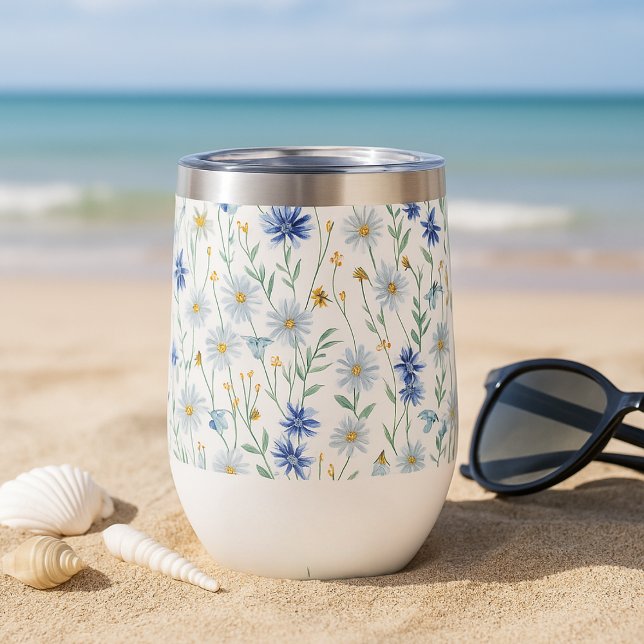 Blaue Wildblume Wasserfarbe (Von Creator hochgeladen)