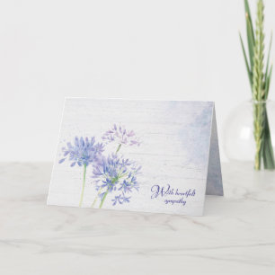 Blaue Wildblumen - Sympathie-Karte Karte