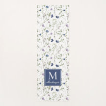 Blaue Wildblumen-Wasserfarbe Benutzername