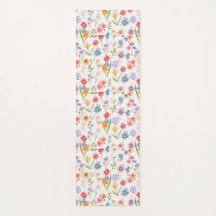 Blaue Wildblumen-Wasserfarbe Lila