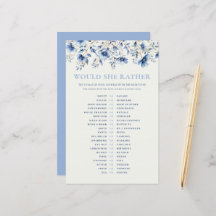 Blaue Wildblumen würden sie eher ein Baby Duschspi