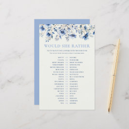 Blaue Wildblumen würden sie eher ein Baby Duschspi