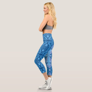 Blaue Wildfänge Hochwaisted Capris