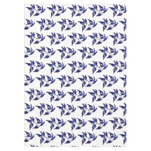 Blaue Wildschweine Tischdecke
